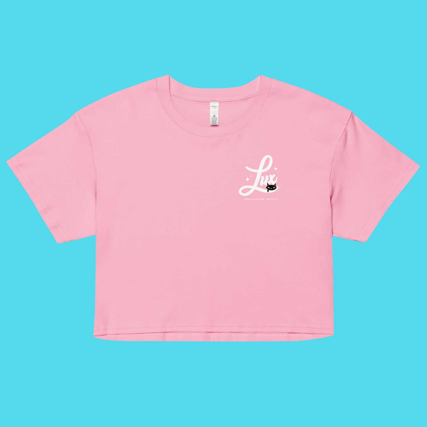 Lux Pink Dot crop top